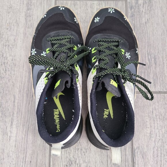 Nike Flywire women's black white and neon yellow training sneakers size 7.5 - Picture 7 of 12